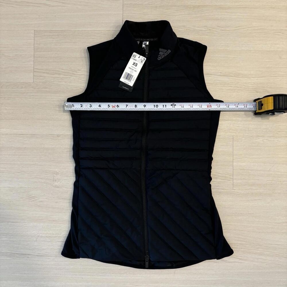 NWT Adidas Women’s Frostguard Vest Duck Down Puffer Insulated Warm Golf Black XS - Picture 8 of 9